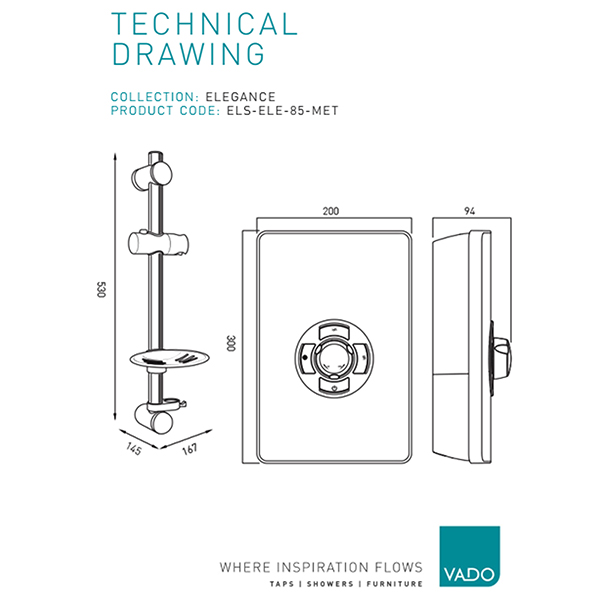 Technical drawing QS-V113187 / ELS-ELE-85-MET