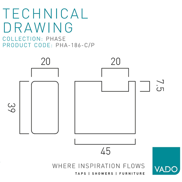 Technical drawing QS-V112829 / PHA-186-C/P