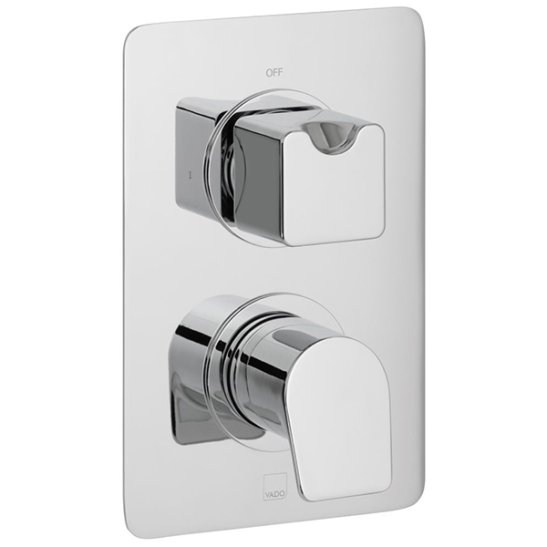 Vado DX Photon Concealed Contemporary Thermostatic Shower Valve - 2 Controls