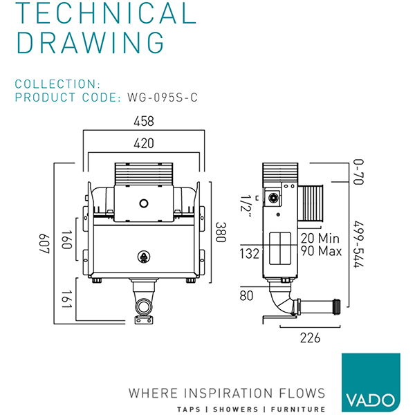 Technical drawing QS-V110340 / WG-095S-C