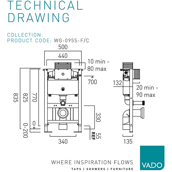 Technical drawing QS-V110341 / WG-095S-F/C