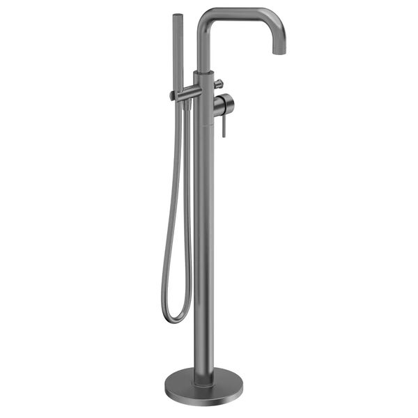 Alternate image of Tavistock Anthem Floorstanding Bath Mixer Tap with Shower Handset and Hose - Side Action Stick Handle