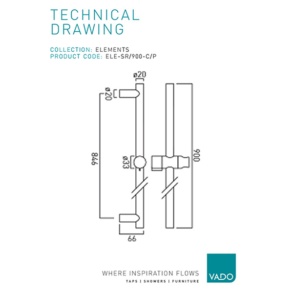 Technical drawing QS-V113185 / ELE-SR/900-C/P