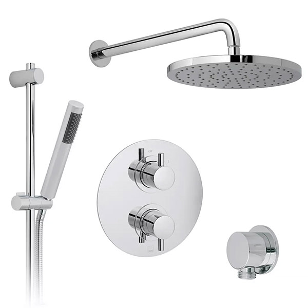 Vado Celsius Thermostatic Chrome Showering Package with Venus Kit