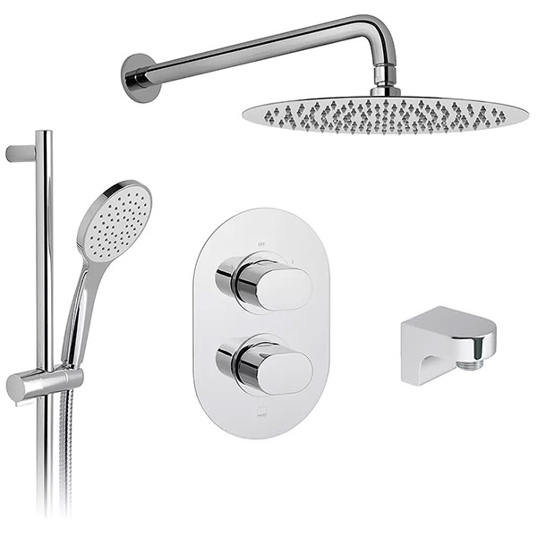 Vado Life Thermostatic Chrome Showering Package with Atmosphere Kit