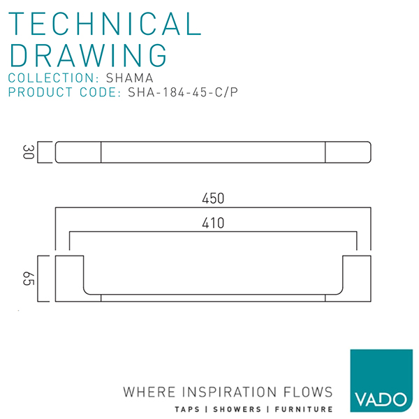 Technical drawing QS-V112840 / SHA-184-45-C/P