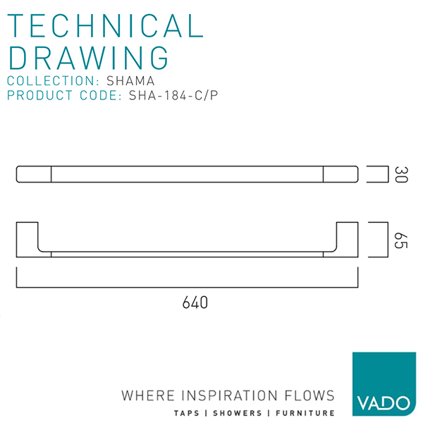 Technical drawing QS-V112840 / SHA-184-45-C/P