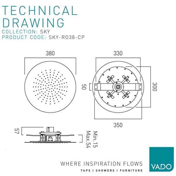 Technical drawing QS-V112843 / SKY-RO38-CP