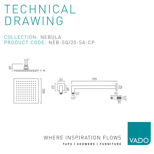 Technical drawing QS-V114038 / NEB-SQ/20-CP