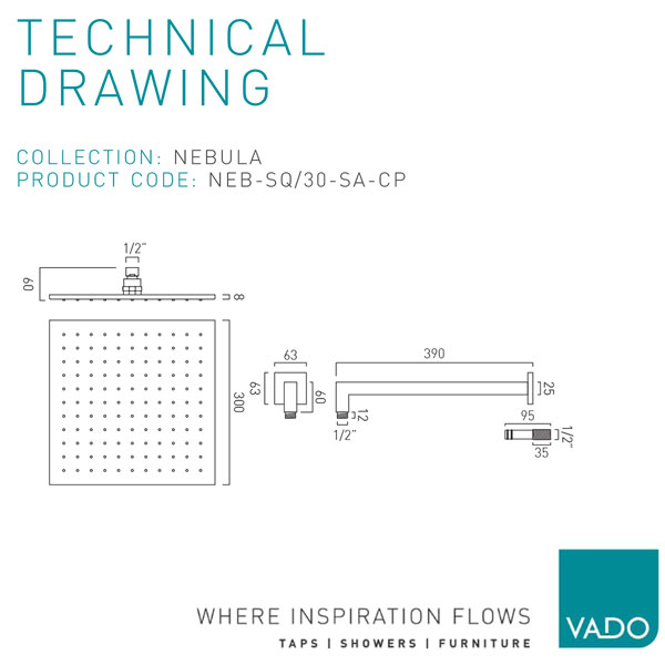 Technical drawing QS-V114038 / NEB-SQ/20-CP