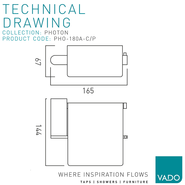 Technical drawing QS-V112832 / PHO-180A-C/P