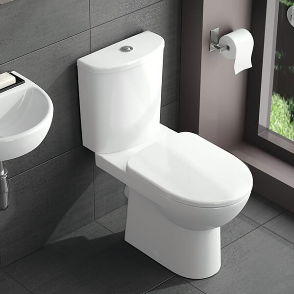 Geberit Selnova 3-in-1 Close-Coupled Toilet Pack with Cistern and Soft Close Seat - 365 x 685mm