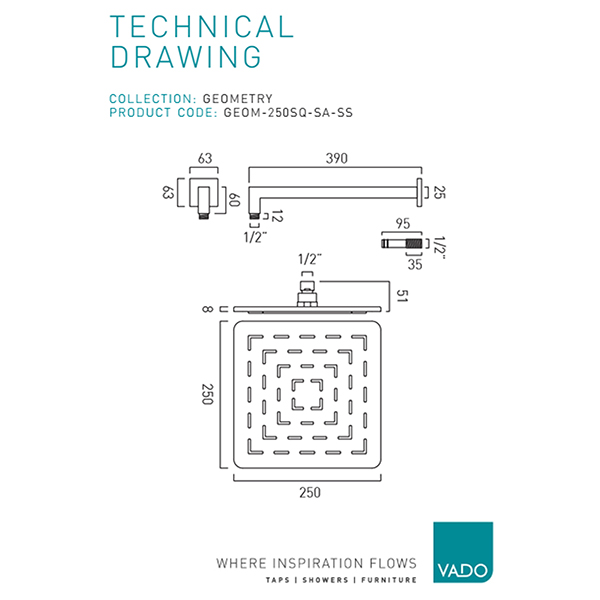 Technical drawing QS-V113188 / GEOM-250RO-SA-SS