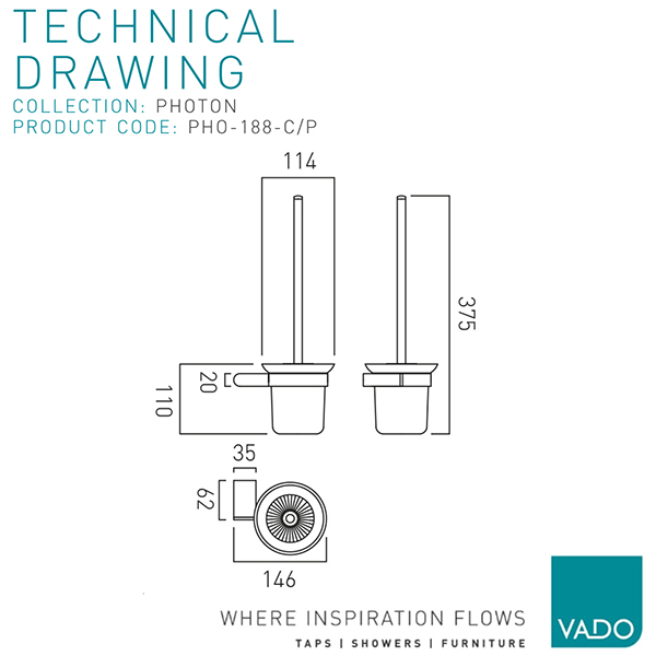 Technical drawing QS-V112836 / PHO-188-C/P
