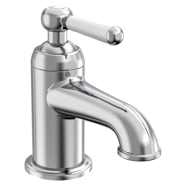 Tavistock Lansdown Traditional Basin Mixer Tap with Click Waste - Ceramic Handle - Deck Mounted