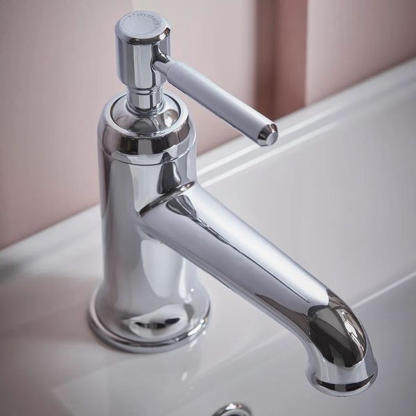 Tavistock Marston Traditional Monobloc Chrome Basin Mixer Tap - Stick Handle - Deck Mounted