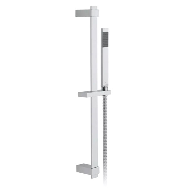 Vado Instinct Single Function Square Chrome Slide Rail Shower Kit