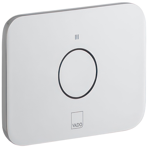 Alternate image of Vado Zone Concealed Rectangular Thermostatic Chrome Shower Valve - 3 Controls