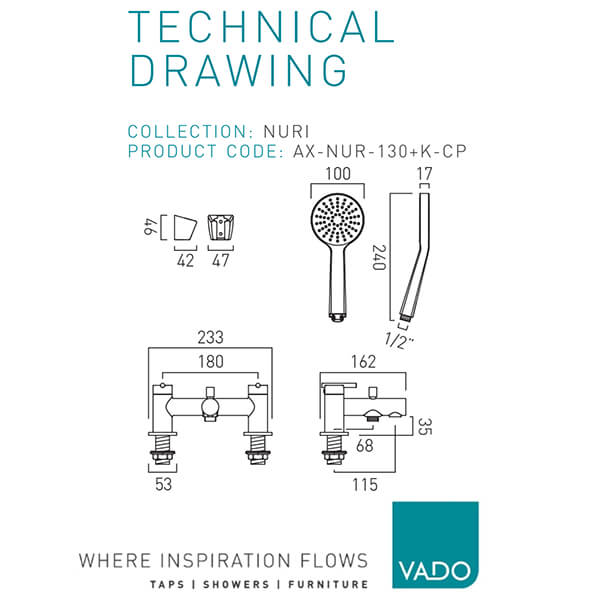 Technical drawing QS-V114664 / AX-NUR-137-CP