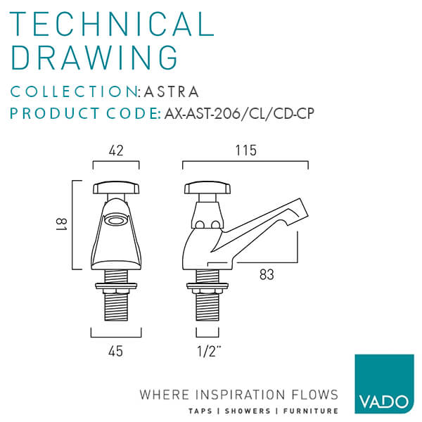 Technical drawing QS-V114655 / AX-AST-206/CL/CD-CP