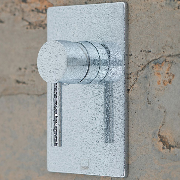 Vado Zoo Concealed Rectangular Manual Chrome Shower Valve - 1 Control