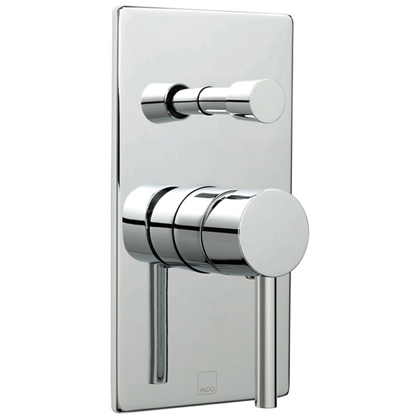 Additional image of Vado Zoo Concealed Rectangular Manual Chrome Shower Valve - 1 Control