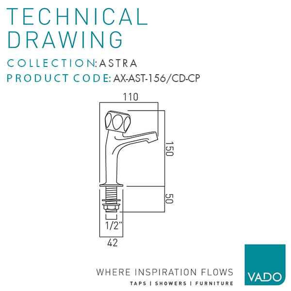Technical drawing QS-V114656 / AX-AST-156/CD-CP