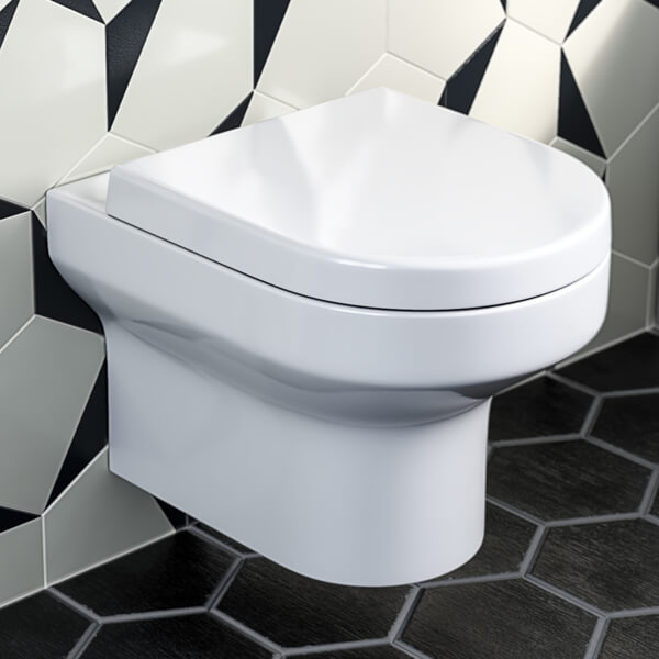 Joseph Miles Spa Wall Hung WC Pan With Soft Close Seat