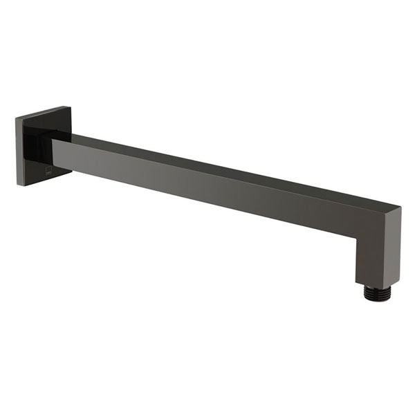 Vado Individual Mix2 Wall Mounted Polished Black Shower Arm - Projection 390mm