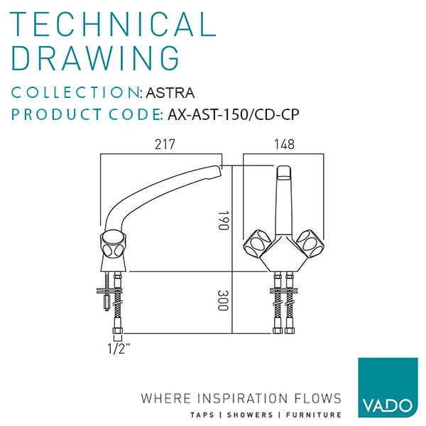 Technical drawing QS-V114654 / AX-AST-150/CD-CP