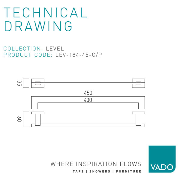 Technical drawing QS-V95353 / LEV-184-45-C/P