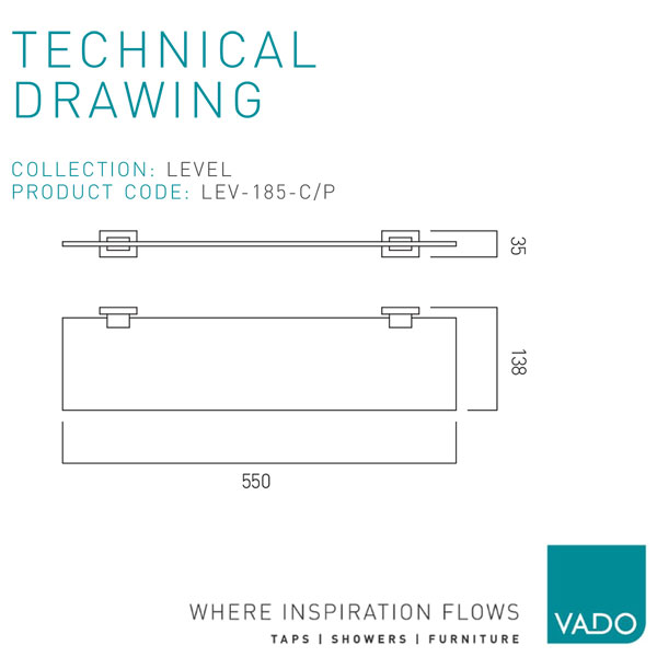 Technical drawing QS-V114044 / LEV-185-C/P