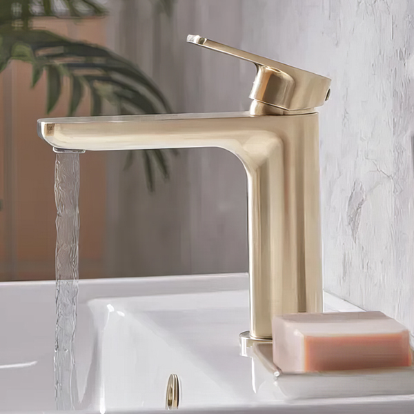 Alternate image of Tavistock Savour Contemporary Basin Mixer Tap with Click Waste - Flat Handle - Deck Mounted