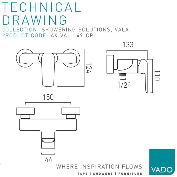 Technical drawing QS-V112853 / AX-VAL-149-CP