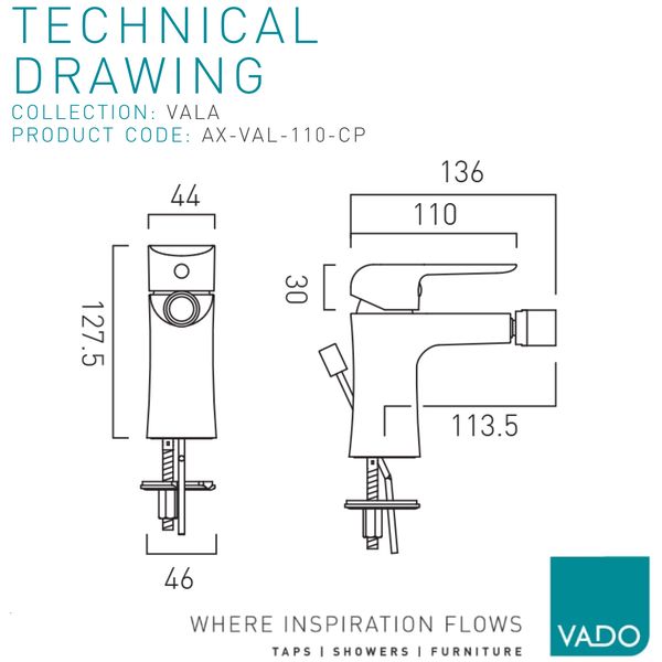 Technical drawing QS-V112849 / AX-VAL-110-CP