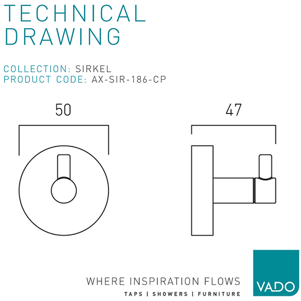 Technical drawing QS-V110351 / AX-SIR-186-CP