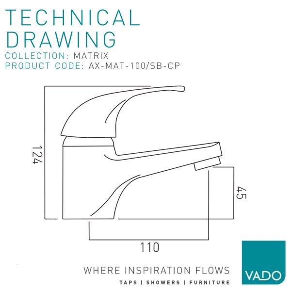 Technical drawing QS-V112856 / AX-MAT-100/SB-CP