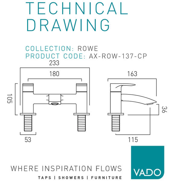 Technical drawing QS-V114701 / AX-ROW-137-CP