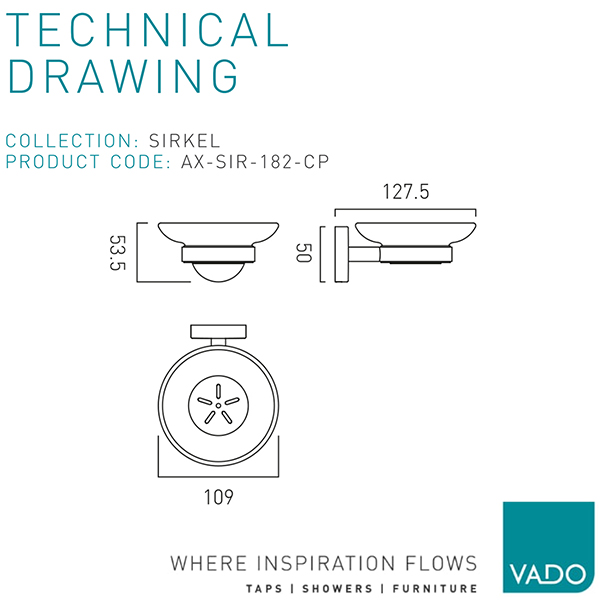 Technical drawing QS-V110348 / AX-SIR-182-CP