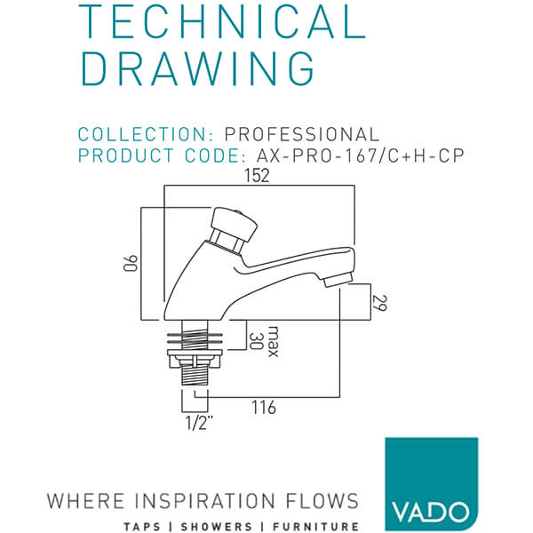 Technical drawing QS-V114668 / AX-PRO-167/C+H-CP