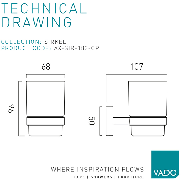 Technical drawing QS-V110349 / AX-SIR-183-CP