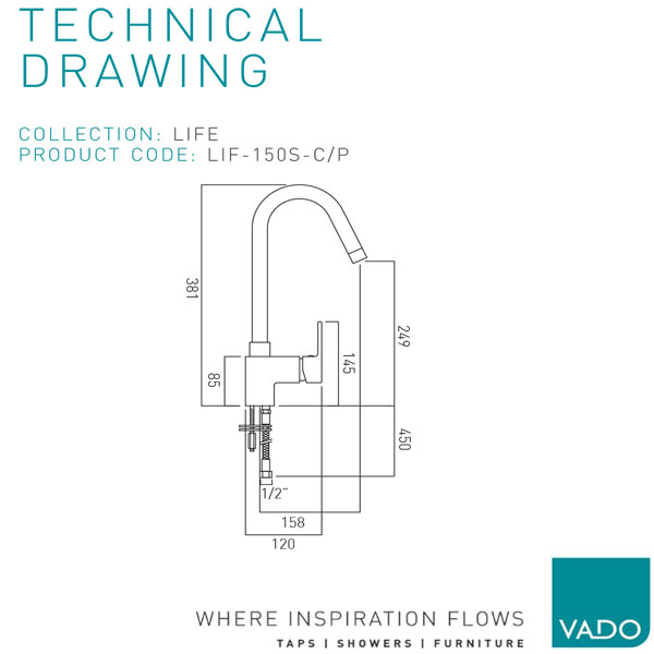 Technical drawing QS-V114045 / LIF-150S-C/P