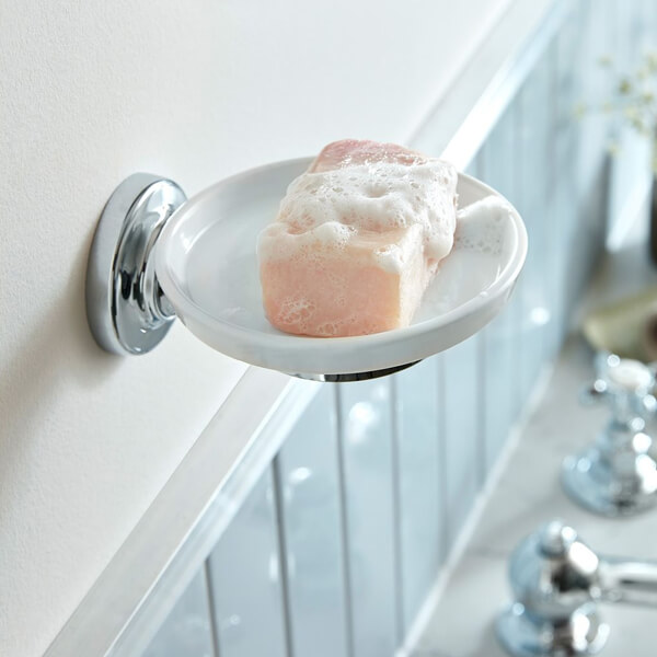 Vado Axbridge Traditional Ceramic Soap Dish and Holder