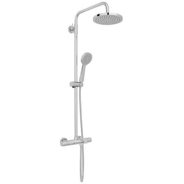 Vado Sirkel Wall Mounted Chrome Thermostatic Shower Set
