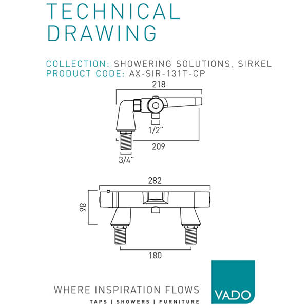 Technical drawing QS-V114704 / AX-SIR-131T-CP