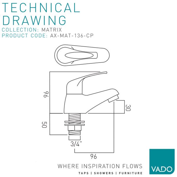 Technical drawing QS-V112861 / AX-MAT-136-CP