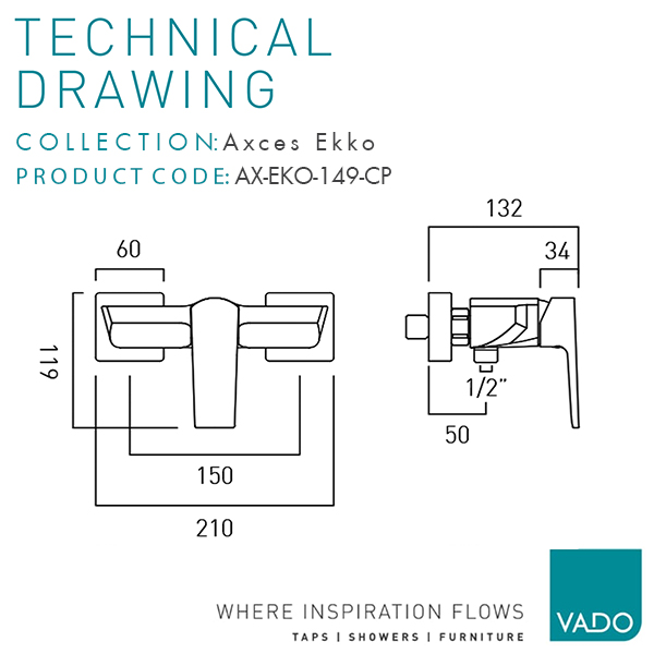 Technical drawing QS-V113196 / AX-EKO-149-CP