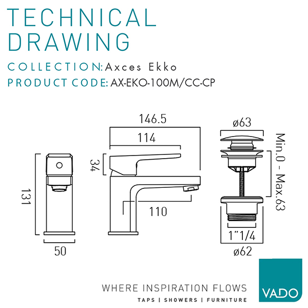 Technical drawing QS-V113151 / AX-EKO-100M/CC-CP