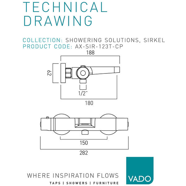 Technical drawing QS-V114702 / AX-SIR-123T-CP