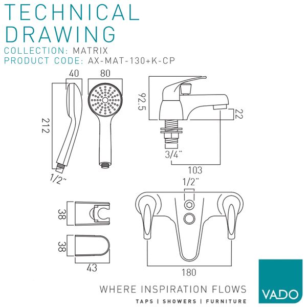 Technical drawing QS-V112860 / AX-MAT-137-CP